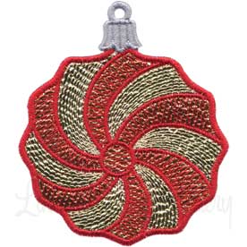 Mint Round Ornament Machine Embroidery Design