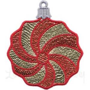 Picture of Mint Round Ornament Machine Embroidery Design