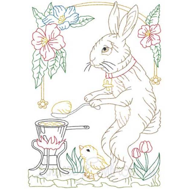 Picture of Dying Eggs (multicolor) (3 sizes) Machine Embroidery Design