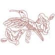Picture of Hummingbird 5 Redwork (3 sizes) Machine Embroidery Design