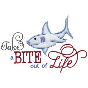 Picture of Take a Bite out of Life Machine Embroidery Design