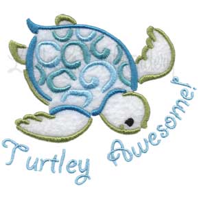 Turtley Awesome Machine Embroidery Design