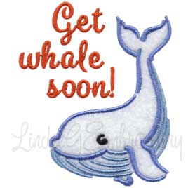 Get Whale Soon Machine Embroidery Design