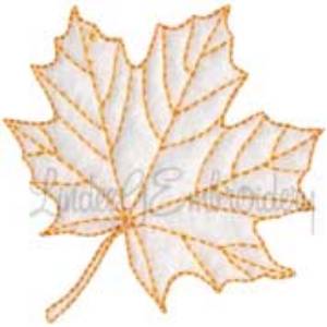 Picture of Maple Leaf Flat 3 Machine Embroidery Design