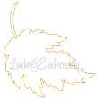 Picture of Leaf 2 Outline Machine Embroidery Design