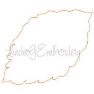 Picture of Leaf 5 Outline Machine Embroidery Design