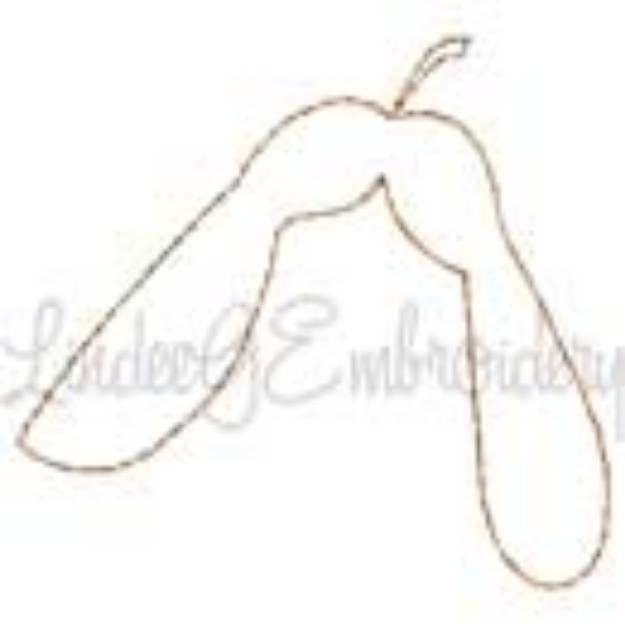 Picture of Maple Seed Outline Machine Embroidery Design