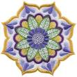 Picture of Kaleidoscope Bloom Applique Flower 4 Machine Embroidery Design