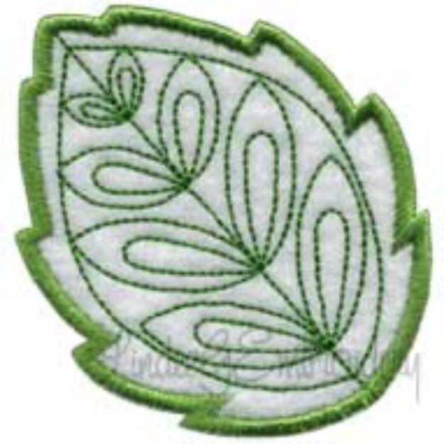 Picture of Applique Leaf  Machine Embroidery Design