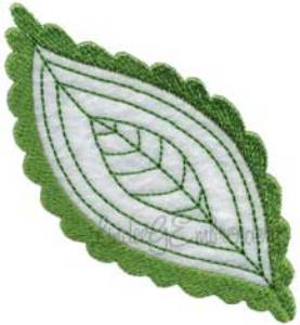 Picture of Applique Leaf 2 Machine Embroidery Design