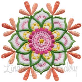 Mandala Flower  Machine Embroidery Design