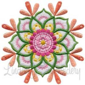 Picture of Mandala Flower  Machine Embroidery Design