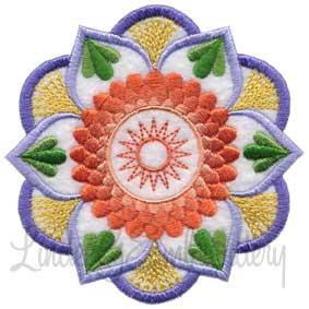 Mandala Flower 2 Machine Embroidery Design
