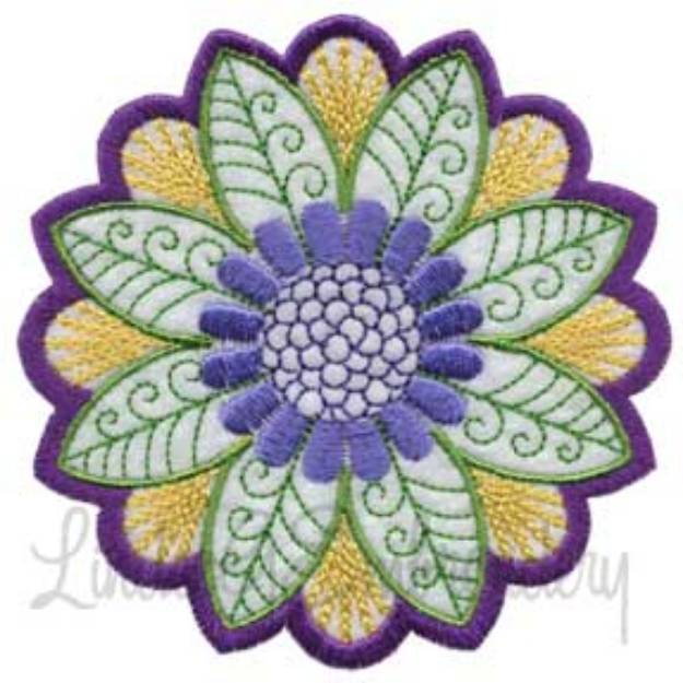 Picture of Mandala Flower 4 Machine Embroidery Design
