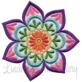 Mandala Flower 5 Machine Embroidery Design