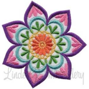 Picture of Mandala Flower 5 Machine Embroidery Design