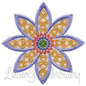 Mandala Flower 6 Machine Embroidery Design
