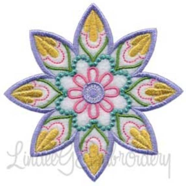 Picture of Mandala Flower 8 Machine Embroidery Design