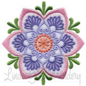 Picture of Mandala Flower  Machine Embroidery Design