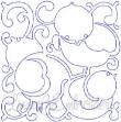 Picture of Chicks Quilt Block (4 sizes) Machine Embroidery Design