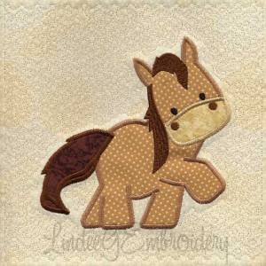 Picture of Applique Pony - Quilted Machine Embroidery Design