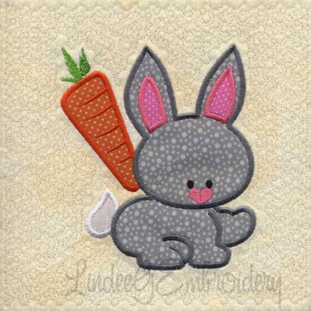 Picture of Applique Bunny - Quilted Machine Embroidery Design