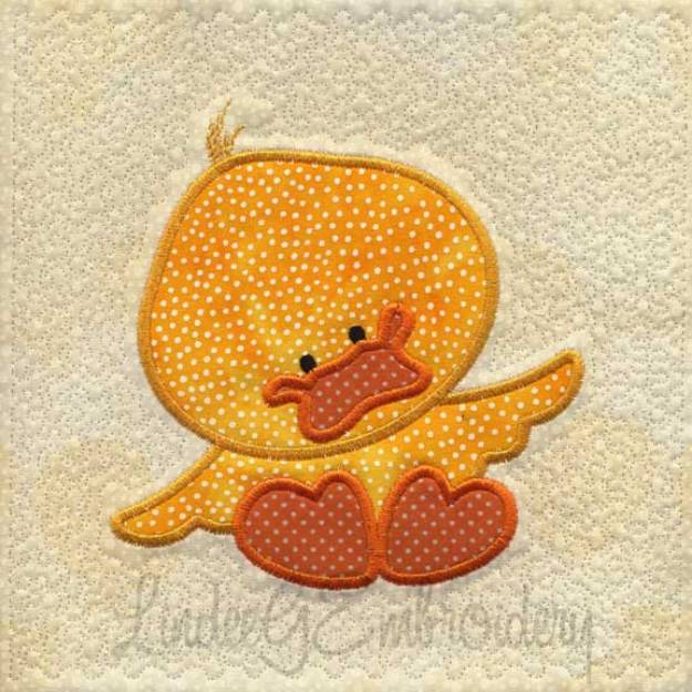 Picture of Applique Duck - Quilted Machine Embroidery Design