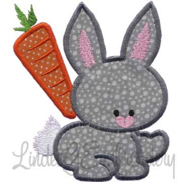 Picture of Applique Bunny Machine Embroidery Design
