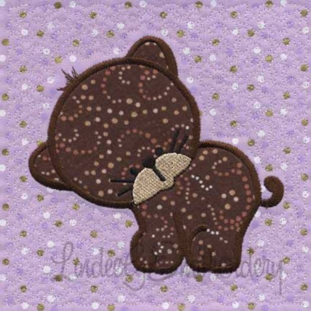 Picture of Applique Bear - Quilted Machine Embroidery Design