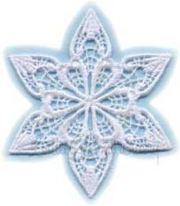 Picture of 6 Point FSL Snowflake  Machine Embroidery Design