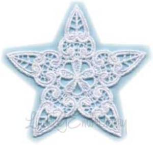 Picture of 5 Point FSL Star 5 Machine Embroidery Design