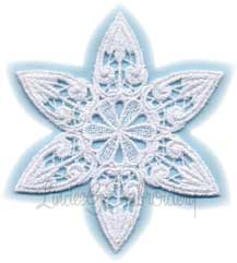 6 Point FSL Snowflake 6 Machine Embroidery Design