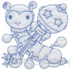 Picture of Baby Toys Quilt Block 1 (3 sizes) Machine Embroidery Design