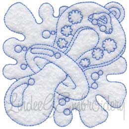 Pacifier Quilt Block (3 sizes) Machine Embroidery Design