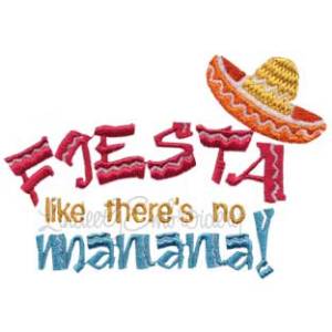 Picture of Fiesta Like There's No Manana! Machine Embroidery Design