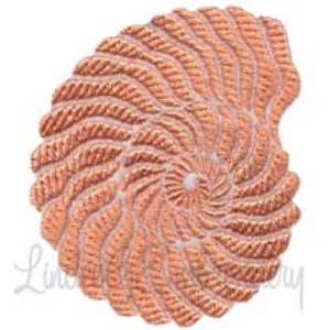 Picture of Seashell textured Machine Embroidery Design