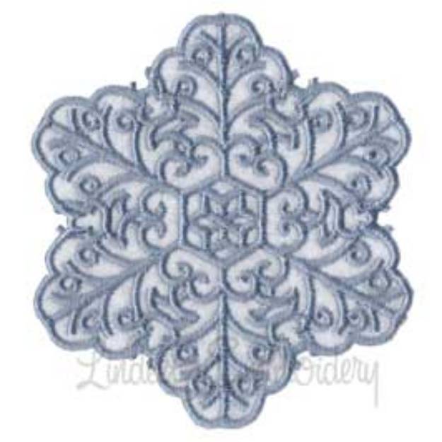 Picture of Snowflake  Machine Embroidery Design