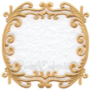 Picture of Scrolly Heirloom Frame 1 (3 sizes) Machine Embroidery Design