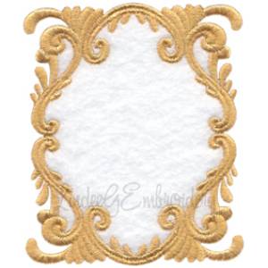 Picture of Scrolly Heirloom Frame 2 (3 sizes) Machine Embroidery Design