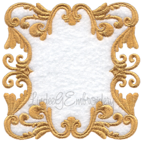 Scrolly Heirloom Frame 4 (3 sizes) Machine Embroidery Design