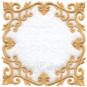Picture of Scrolly Heirloom Frame 6 (3 sizes) Machine Embroidery Design
