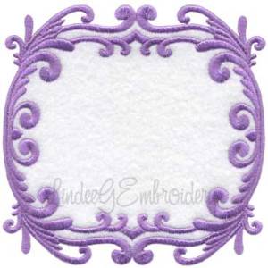 Picture of Scrolly Heirloom Frame 1 (3 sizes) Machine Embroidery Design