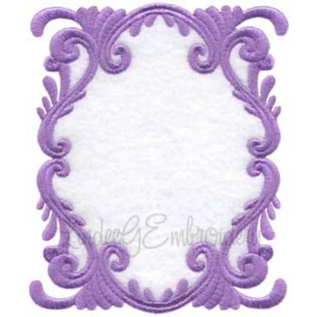 Picture of Scrolly Heirloom Frame 2 (3 sizes) Machine Embroidery Design