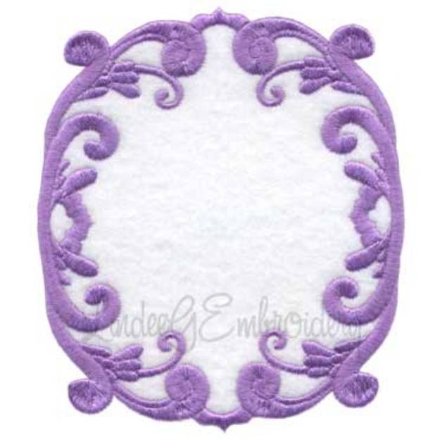 Picture of Scrolly Heirloom Frame 3 (3 sizes) Machine Embroidery Design