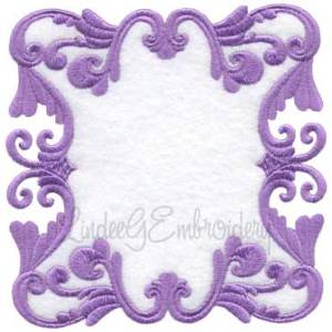 Picture of Scrolly Heirloom Frame 4 (3 sizes) Machine Embroidery Design