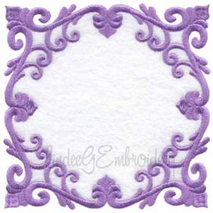 Picture of Scrolly Heirloom Frame 6 (3 sizes) Machine Embroidery Design