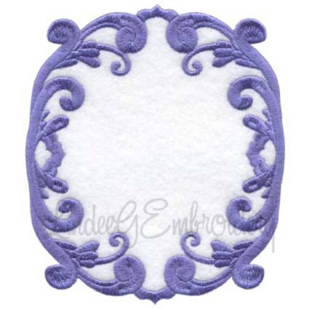 Picture of Scrolly Heirloom Frame 3 (3 sizes) Machine Embroidery Design
