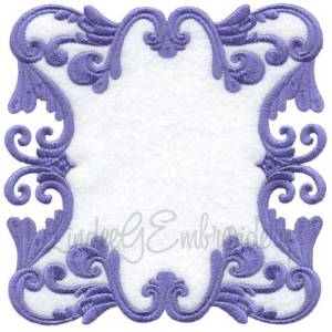 Picture of Scrolly Heirloom Frame 4 (3 sizes) Machine Embroidery Design