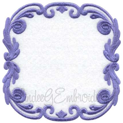 Scrolly Heirloom Frame 9 (3 sizes) Machine Embroidery Design