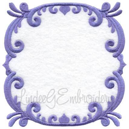 Scrolly Heirloom Frame 10 (3 sizes) Machine Embroidery Design